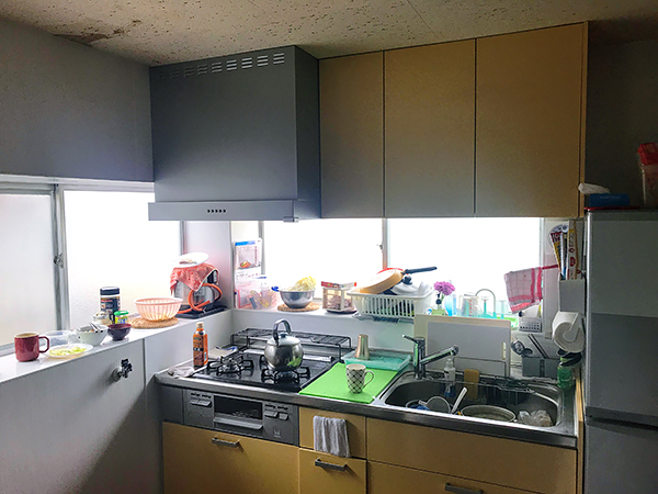 茨城県神栖市 キッチン リフォーム|L型キッチンをI型にして使いやすく