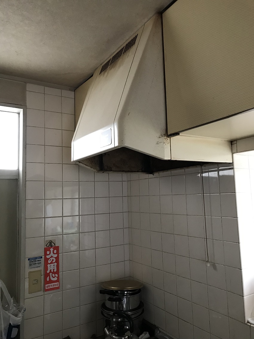 茨城県稲敷市レンジフードリフォーム|使いやすく掃除が簡単に!