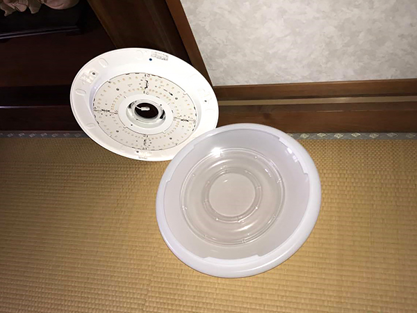 茨城県稲敷市 照明リフォーム|雨漏りで点かなくなった電気をLED照明へ交換