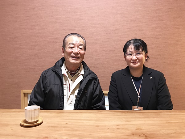 お客様との写真