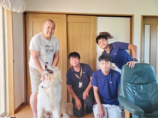 お客様との写真
