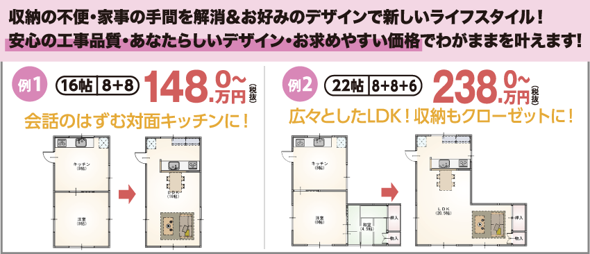 3ステップで気分一新!LDKリフォームプラン