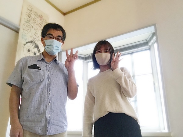 お客様との写真