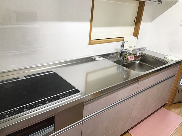 茨城県龍ケ崎市キッチンリフォーム|ガスコンロをIHに