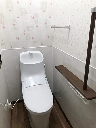 茨城県龍ケ崎市トイレリフォーム|2階収納個所に新設