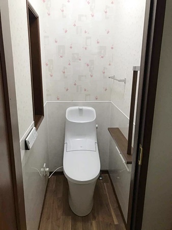 茨城県龍ケ崎市トイレリフォーム|2階収納個所に新設