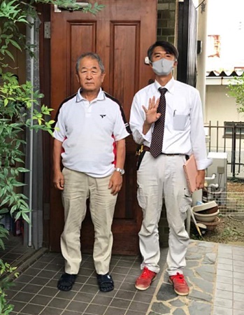 お客様との写真