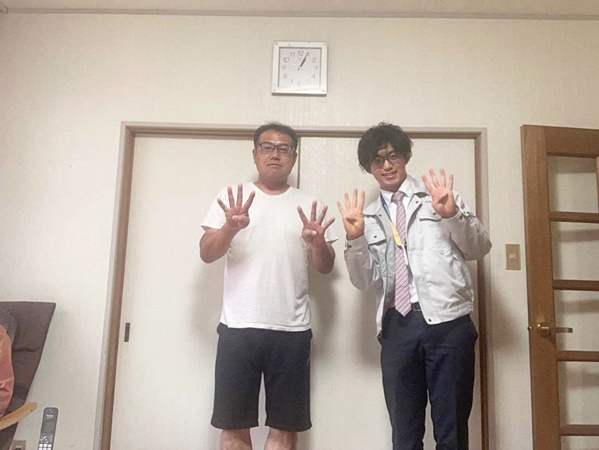 お客様との写真