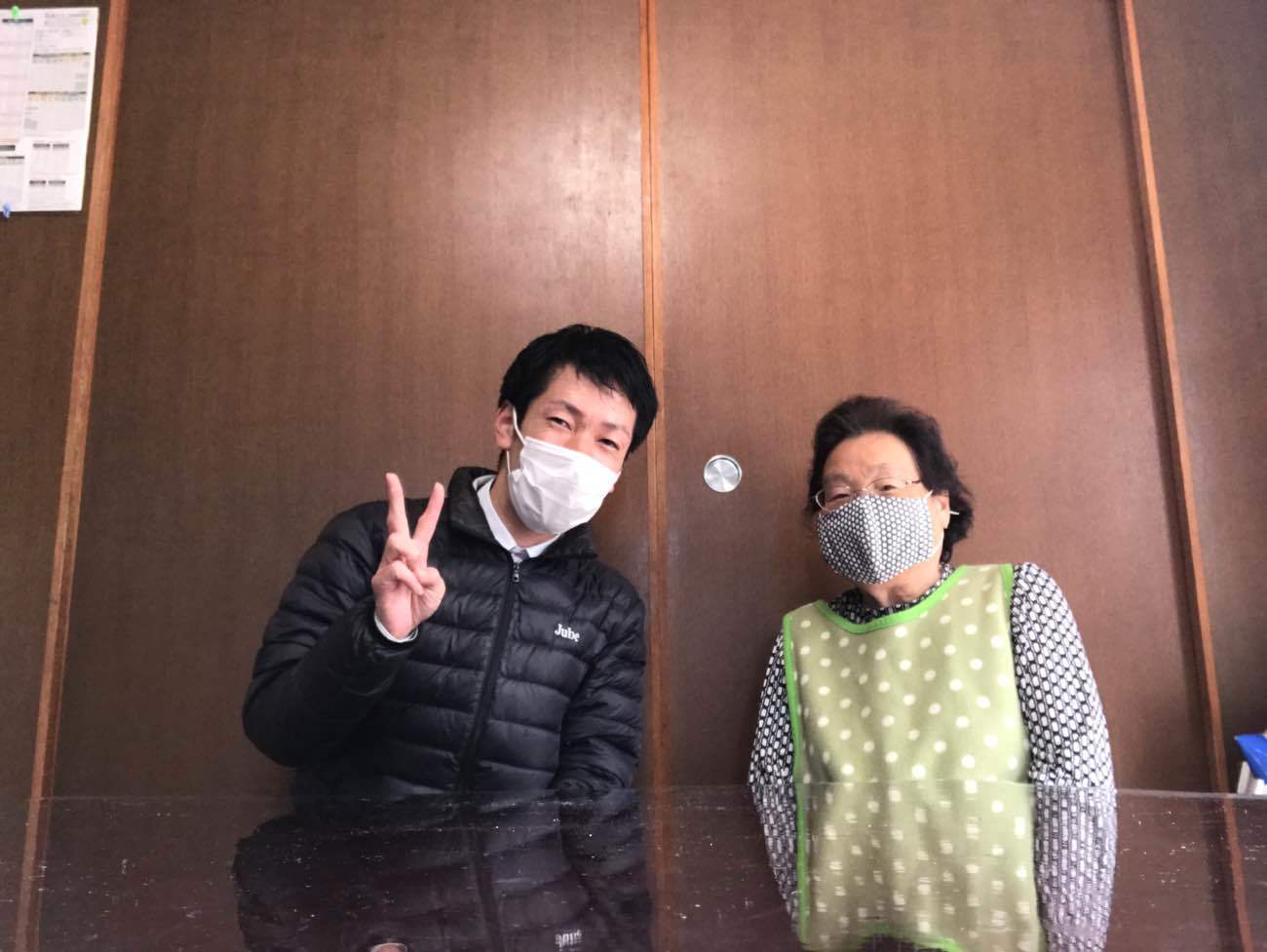 お客様との写真