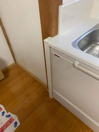 茨城県稲敷市キッチン土台リフォーム お客様手配の商品施工 ハウジング重兵衛