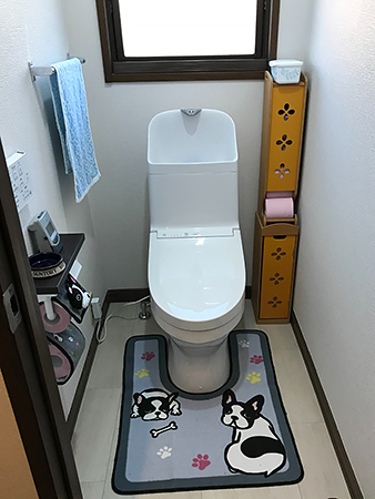 茨城県稲敷郡トイレリフォーム|LIXILリフォレで収納力アップ