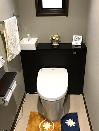 茨城県稲敷郡トイレリフォーム|LIXILリフォレで収納力アップ