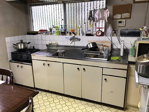茨城県牛久市キッチンリフォーム|段差も少なくお掃除が楽に