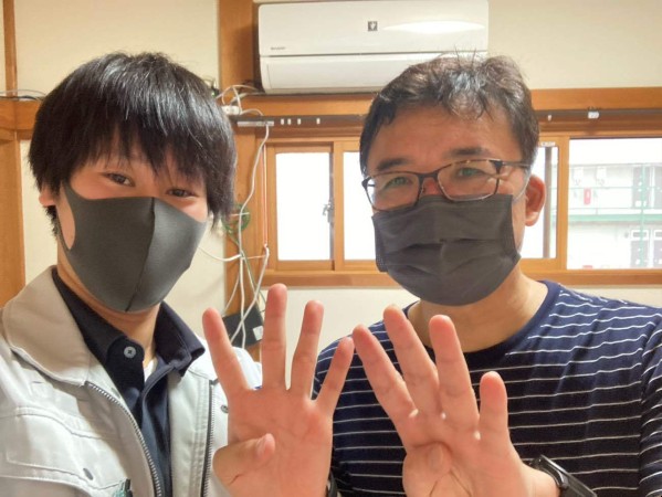 お客様との写真