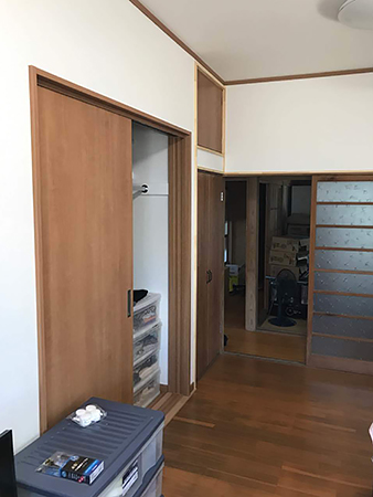 千葉県旭市洋室リフォーム|収納スペースを確保してすっきり