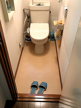 千葉県印旛郡トイレリフォーム 壁紙交換で空間が一新 ハウジング重兵衛