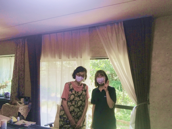 お客様との写真