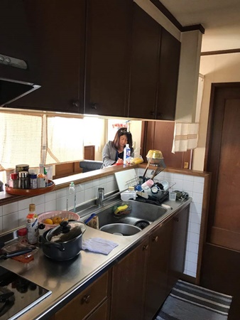 千葉県佐倉市キッチンリフォーム|既存のタイルはそのままに
