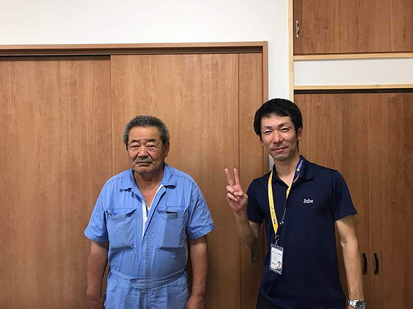 お客様との写真