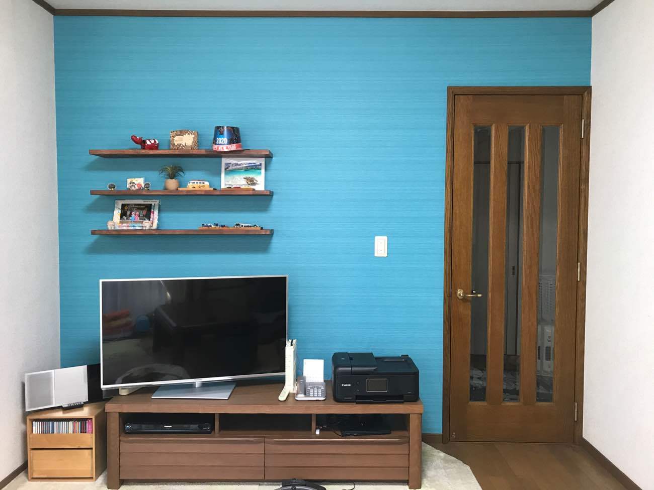 リビングの壁を施工して部屋がおしゃれに