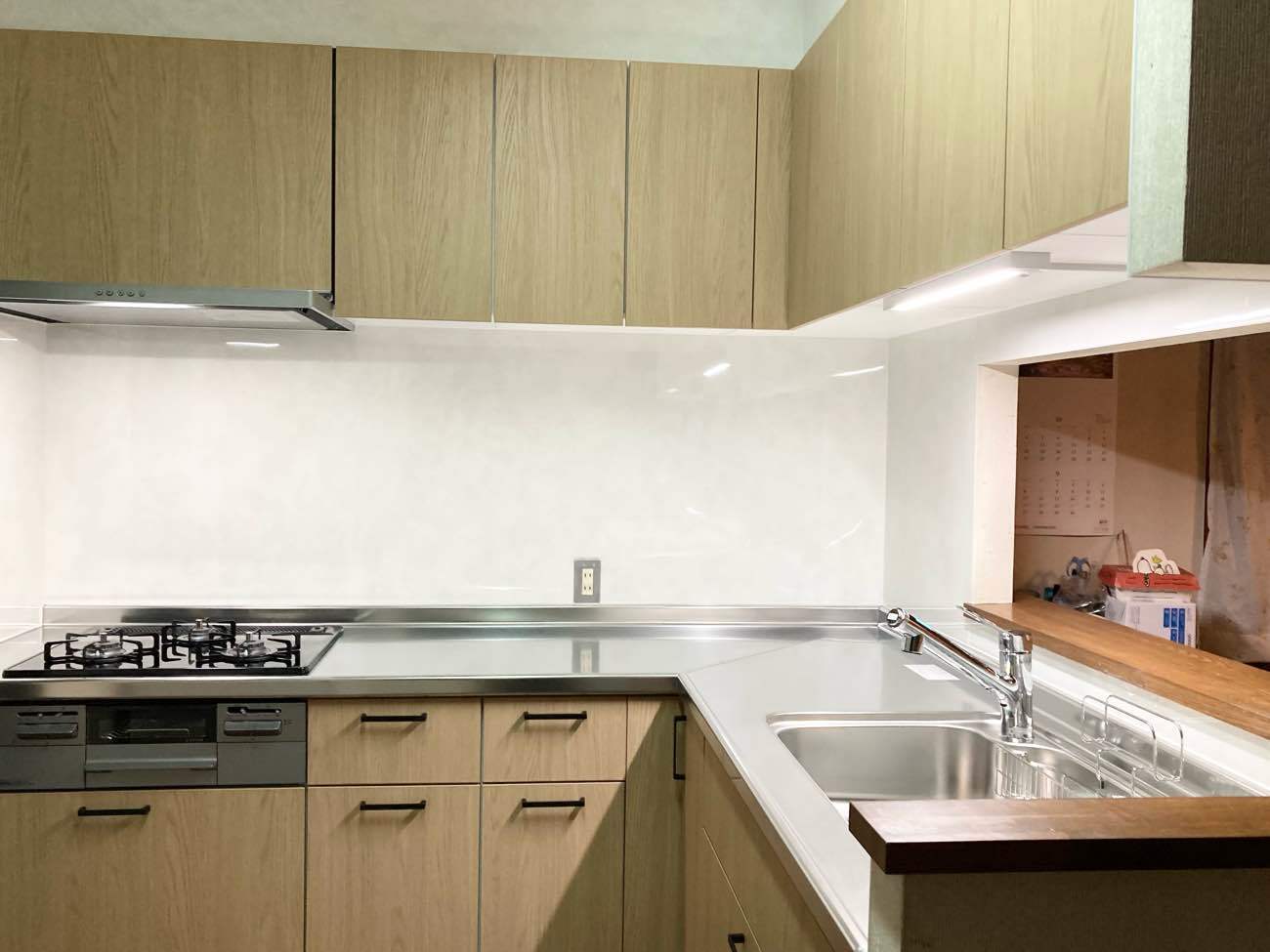 タイル部分をパネルにして清潔感アップ