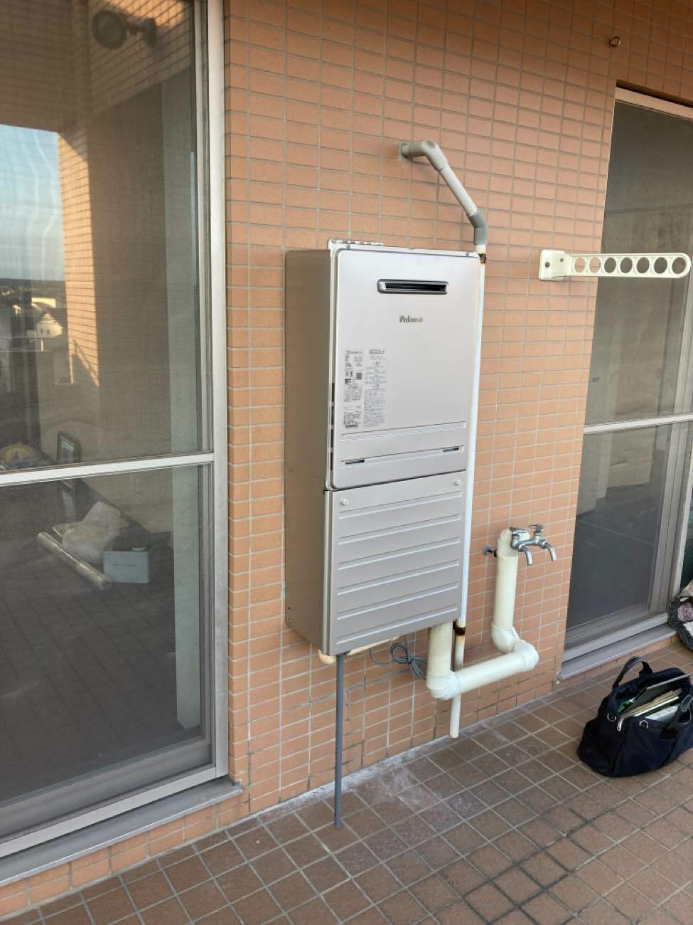 マンションのガス給湯器交換工事