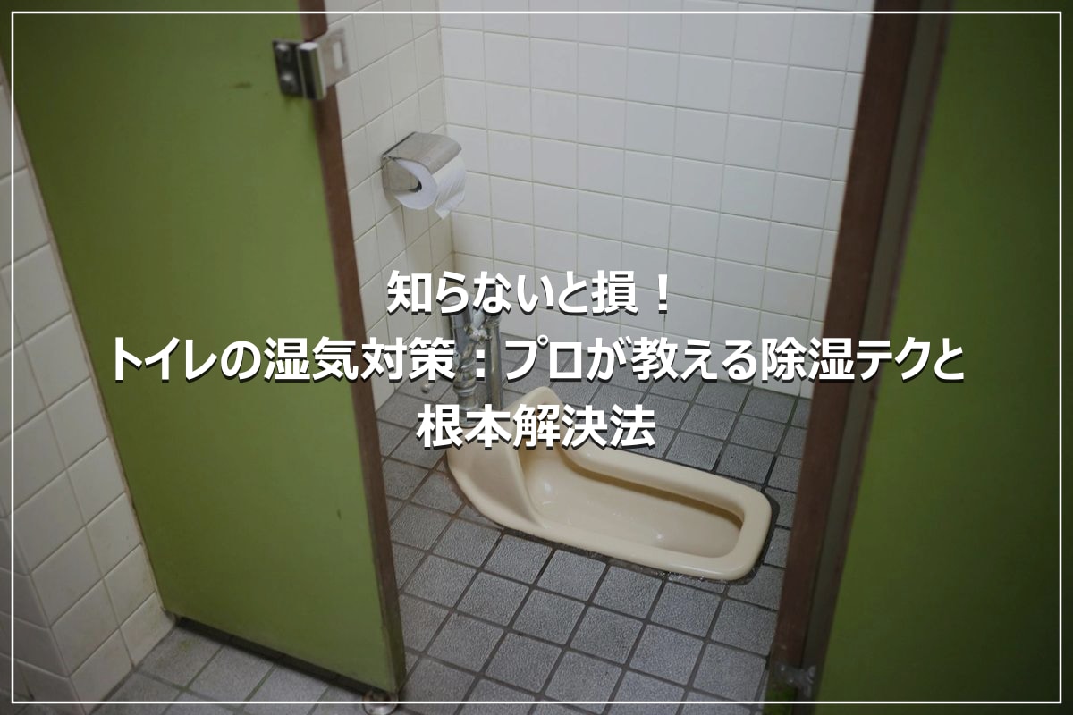 知らないと損！トイレの湿気対策：プロが教える除湿テクと根本解決法