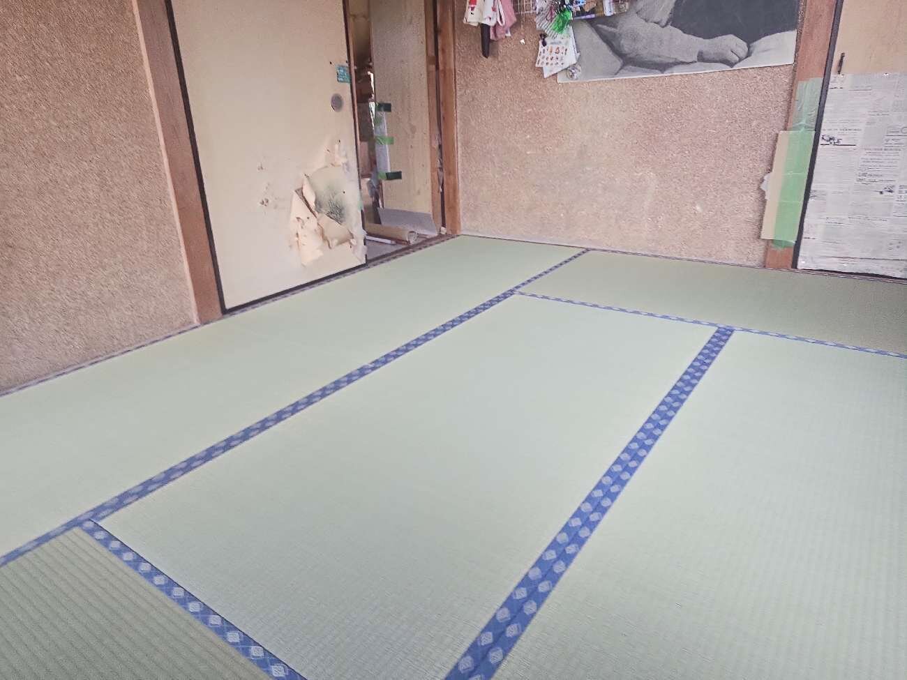築約50年戸建ての浴室・洗面所・和室の床下地